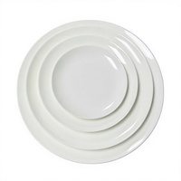 Assiette à dîner en porcelaine blanche PITO de 8 pouces, logo personnalisé, écologique, vente en gros, assiette de fête pour restaurant, hôtel