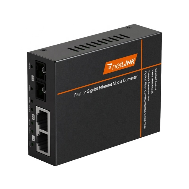 Original Netlink HTB-1100-2FE-2KM Fiber Optical Media Converter 100M 2FE Multimode Double Fiber Telecommunications Grade