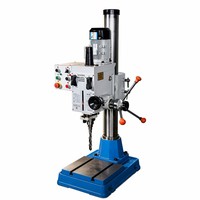 Machine de perçage et de taraudage 2-en-1 robuste avec contrôle de profondeur de précision et panneau de sécurité pour atelier industriel de travail des métaux