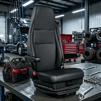 Siège de camion lourd REFERNEEC ISRI 6860 avec suspension pneumatique, siège conducteur côté gauche, réglage de la hauteur et de l'inclinaison pour camion SCANIA