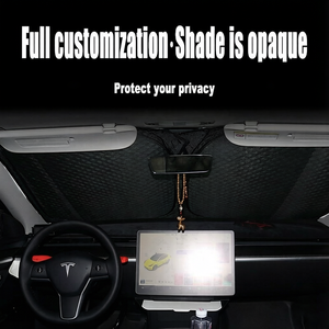 8 pièces <span class=keywords><strong>Pare</strong></span>-soleil de confidentialité pour voiture Tesla Model Y, rideau de <span class=keywords><strong>camping</strong></span> anti-UV pliable, ajustement parfait à 100 % pour vitres de voiture - Product Image 4