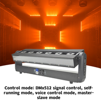 Projecteur de scène professionnel DMX 6 yeux 500mW à faisceau laser rouge, stroboscope 250W 3-en-1 LED, pour discothèque, DJ et club, avec têtes mobiles