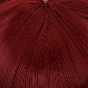 Perruque de cosplay Ainizi de 30 cm, courte, droite, orange foncé, personnage de Riddle Rosehearts, inspirée de Twisted-Wonderland - Product Image 5