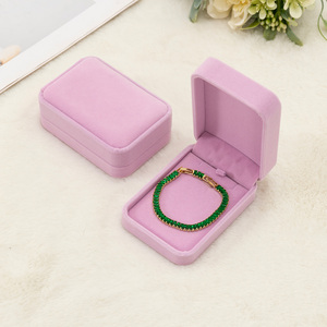 Ưa thích tinh tế Ngày Valentine Hộp quà tặng nhung mặt dây chuyền hiển thị Hộp Vòng đeo tay vòng cổ hộp hiển thị - Product Image 4