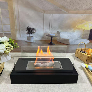 <span class=keywords><strong>Cheminée</strong></span> à alcool portable, mini-poêle décoratif d'intérieur, chauffage de table à feu véritable, foyer <span class=keywords><strong>bioéthanol</strong></span> à flamme réelle - Product Image 3