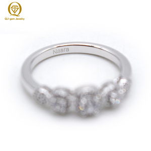 Low <b>Key</b> Luxury Platinum Women's <b>Ring</b> High Clarity Synthetic Diamond IGI Certified Custom Size/Free Inner <b>Engraving</b> for Gift - Product Image 3