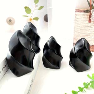 Obsidienne polie naturelle en gros, cristal de guérison en forme de flamme, sculpture, décoration parfaite pour la maison, ornements de bureau, autres artisanats en cristal - Product Image 3