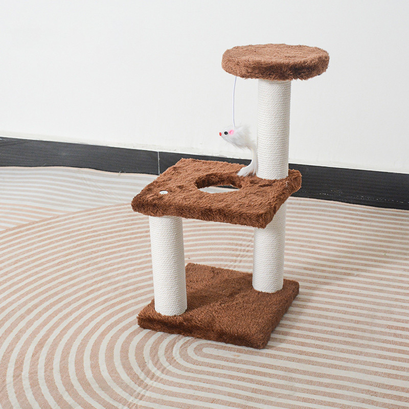 Coffee color - cotton and linen column
