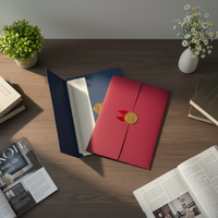 Porte-certificat A4 personnalisé, dossier de diplôme rigide avec impression de logo, couverture de certificat en papier pour les diplômes et récompenses
