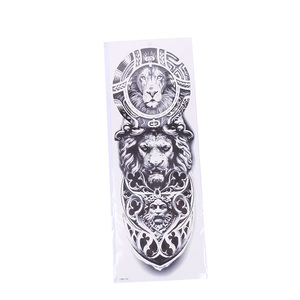 Prezzo a buon mercato pieno braccio <span class=keywords><strong>fiori</strong></span> facce tigre tatuaggio per gli uomini - Product Image 6