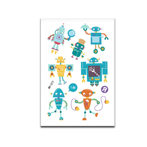 Tatuajes temporales a prueba de agua cuerpo de los niños cara <span class=keywords><strong>brazo</strong></span> <span class=keywords><strong>tatuaje</strong></span> pegatinas <span class=keywords><strong>Robot</strong></span> serie - Product Image 5