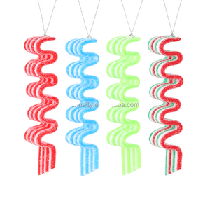 Hatty Christmas Tree Hanging Plastic Candy Cane <b>Red</b> White Lollipop Ornaments 14.5cm Home Party New Year Gift Children's Toys - Product Image 6