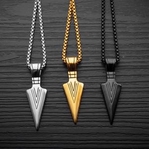 Collier en Acier Titane Style Hip-Hop Urbain avec Pendentif Lance Créative, Bijoux de Mode pour Hommes - Product Image 2