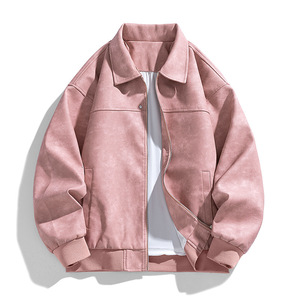 Nuova <span class=keywords><strong>Giacca</strong></span> in Pelle Stile Retrò Americano Autunno 2025, <span class=keywords><strong>Giacca</strong></span> in Pelle Tie-Dye di Alta Qualità per <span class=keywords><strong>Uomo</strong></span> <span class=keywords><strong>e</strong></span> Coppia - Product Image 2