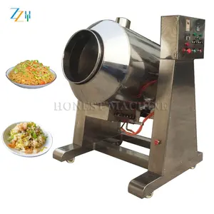 Fabricante comercial de albóndigas de carne estofada/Olla antiadherente automática olla de arroz frito/máquina de salteado tipo tambor