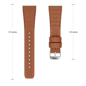 20mm 22mm Bracelet de montre en cuir véritable pour <span class=keywords><strong>Samsung</strong></span> <span class=keywords><strong>Galaxy</strong></span> <span class=keywords><strong>Watch3</strong></span> <span class=keywords><strong>45mm</strong></span> 41mm - Product Image 3