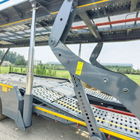 Remorque porte-voitures à deux niveaux sur mesure, directement de l'usine, remorque semi-remorque hydraulique à double étage pour SUV, camion, voiture