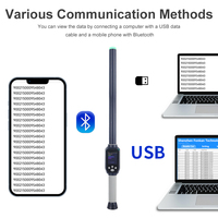 Escáner de Etiquetas para Animales de 134.2Khz, ISO11784/5 FDX-B HDX, Lector Portátil de Etiquetas RFID para Identificación de Ganado