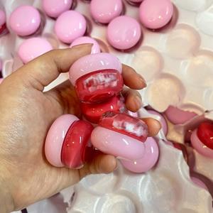 Pot de baume à lèvres rose avec logo personnalisé Traitement des lèvres Gel hydratant Brillant à lèvres Baume à lèvres hydratant <span class=keywords><strong>repulpant</strong></span> - Product Image 4