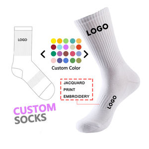 High Quality Wholesale Custom Logo <b>Sports</b> <b>Socks</b> Embroidery Jacquard Cotton Athletic <b>Socks</b> - Product Image 1