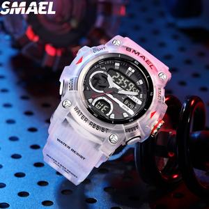 Montre numérique étanche en plastique, dernière montre multifonctionnelle SMAEL 8086, double affichage, montre de sport étanche, chronographe - Product Image 5