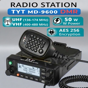 Tyt <span class=keywords><strong>Md</strong></span> 9600 Plus Gps Mobile 50w Radios bidirectionnelles longue portée Cryptage AES256 1000 canaux VOX - Product Image 1