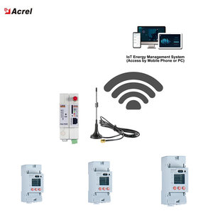 Compteur d'énergie multifonction monophasé 2P pour mesure de l'énergie <span class=keywords><strong>kWh</strong></span>, U, I, P, Q, S, PF, support communication infrarouge - Product Image 6