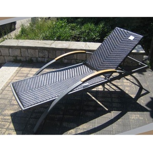 Lit de loisirs chaises longues en rotin chaise longue meubles soleil patio <span class=keywords><strong>extérieur</strong></span> en osier chaise longue - Product Image 5