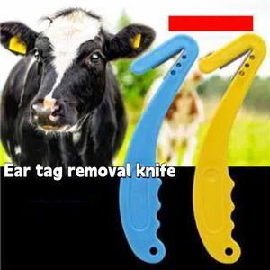 Outils de démontage <span class=keywords><strong>des</strong></span> étiquettes d'oreille d'animaux Couteau à dé<span class=keywords><strong>couper</strong></span> <span class=keywords><strong>les</strong></span> étiquettes d'oreille <span class=keywords><strong>pour</strong></span> porcs/bovins Dispositif de démontage <span class=keywords><strong>des</strong></span> étiquettes en plastique bleu - Product Image 2