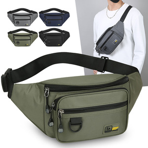 SA Men's Chest Bag Oxford Cloth Waterproof Military Green Crossbody Bag For Everyday Travel Casual Use - Product Image 1