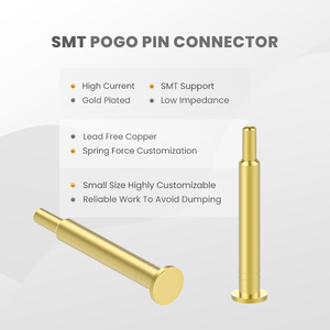 20mm SMT Pogo Pin Konnektörü Altın Kaplama 10000 Döngü Mobil Elektronikler için Kararlı İletkenlik - Product Image 5