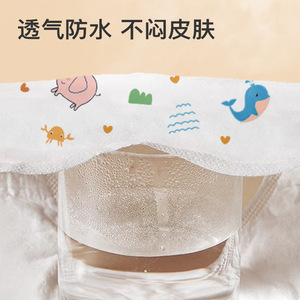 Disposable Bibs For Newborns Absorbent Large Square Type Animal Cartoon Patterns 0-12 Months Multifunctional Spit Up Pads - Product Image 1