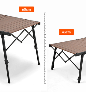 Hispeed BBQ Garden Outdoor Picnic Adjustable Aluminum Lightweight IGT Portable Camping <strong>Foldable</strong> <strong>Table</strong> - Product Image 3
