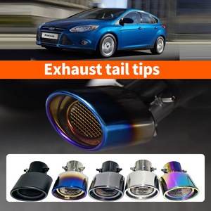 Embout d'échappement modifié pour Toyota Corolla Ford Focus, design anti-rouille avec trous de drainage en forme d'aileron de requin - Product Image 1