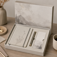 Boîte en carton rigide avec couvercle et base pour emballage cadeau de bougies, chocolats, finition tactile, carton rigide élégant
