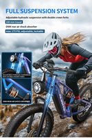 Duotts E26 Vélo de montagne électrique 26 Vélo de montagne à suspension complète Ebike Bangfang Motor Winter MTB Fat Tyre 4.0 For Snow
