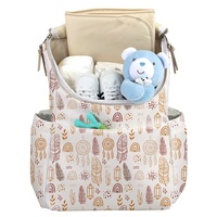 Sac à dos de voyage multifonctionnel pliable, imperméable, grande capacité, pour maman et bébé, avec matelas à langer