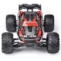Camion pick-up monstre tout-terrain télécommandé 2,4 G 1/16 électrique 4x4 38 km/h avec moteur à balais métallique, voiture RC de course haute vitesse