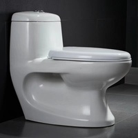Ensemble de salle de bains sanitaire une pièce WC bon marché WC prix de vente housse de toilette siège blanc toilette en céramique