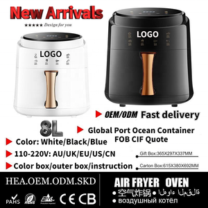 2022 горячая распродажа электрическая немецкая свободная многофункциональная духовка большой вместимости 8 л Серебряная воздушная фритюрница Crest Паровая духовка - Product Image 2