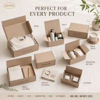 Boîte d'expédition à bande déchirable personnalisée en carton ondulé, emballage e-commerce perforé à ouverture facile, logo OEM, toutes tailles