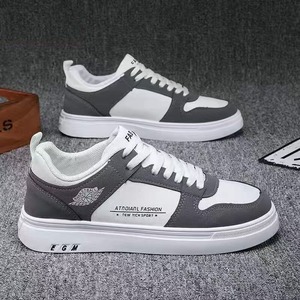 Nouvelles baskets montantes sportives en microfibre blanches pour hommes, respirantes, à lacets, tendance mode toutes saisons - Product Image 4