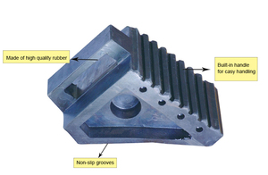 Fermo Ruota in Gomma Personalizzato da Fabbrica per <span class=keywords><strong>Parcheggio</strong></span> Auto, Capacità 2T, Blocco Ruota per Parcheggi - Product Image 3