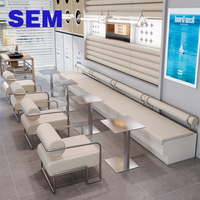 Fabricant de mobilier de restaurant SEM, banquette de café, banquette de restaurant, canapé, tables et chaises carrées pour café
