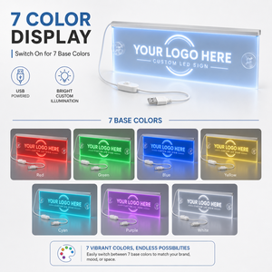 Letrero <span class=keywords><strong>de</strong></span> Acrílico Personalizado con Logotipo, Placa LED <span class=keywords><strong>de</strong></span> Exhibición, Diseño Personalizado con Luz, para Promoción <span class=keywords><strong>de</strong></span> Marca <span class=keywords><strong>en</strong></span> Mostradores <span class=keywords><strong>de</strong></span> Minoristas, Venta al Por Mayor <span class=keywords><strong>de</strong></span> Fábrica - Product Image 3