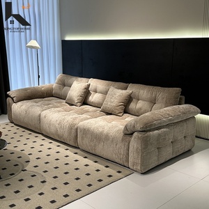 Sofá Moderno de Tecido 1-2-3-4 Lugares, Conjunto de Sofás de Luxo Leve para Sala de Estar de Hotel, Móveis de Designer - Product Image 1