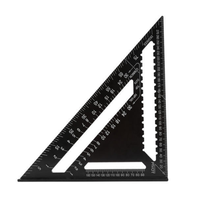 Vente chaude 7 pouces en alliage d'aluminium Triangle règle vitesse carré métrique multi angle règle de mesure règles de niveau mesure