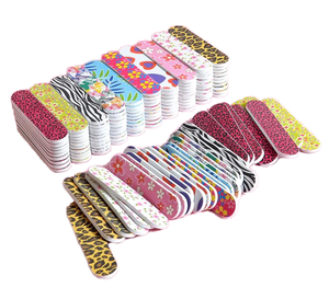 Mini Colorful Nail File Double Sided Emery Boards Small Nail File Trimming Tool Manicure Pedicure Tools for Salon Use