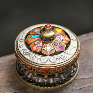 Venta al por mayor decoración del hogar varitas de incienso conos bobinas <span class=keywords><strong>Santo</strong></span> tibetano Lotus incienso titular bronce Mini quemador de incienso - Product Image 1