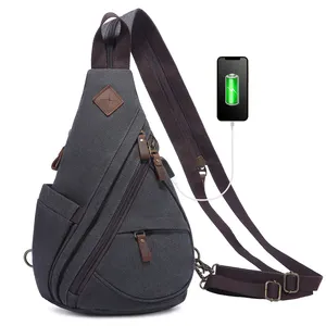 LOVEVOOK-mochila cruzada de lona para hombre y mujer, morral informal de hombro para el pecho, mochila de viaje para gimnasio, gran oferta